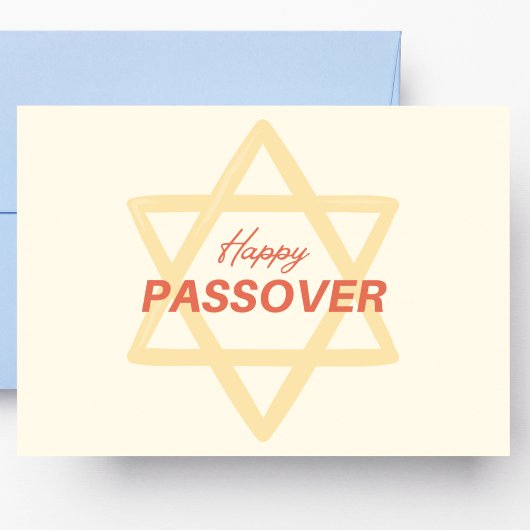 Orange Passover Postkarte