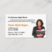 Orange Pastor oder Deacon Foto Kirche Santa Maria  Visitenkarte (Vorderseite)