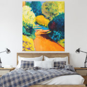 Orange Path Leinwanddruck (Insitu (Schlafzimmer))
