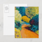 Orange Path Postkarte (Vorne/Hinten)