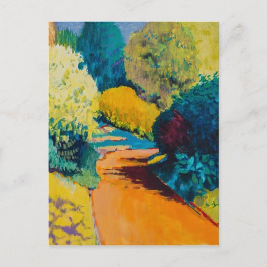 Orange Path Postkarte (Vorderseite)