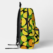 Orange Pattern Bedruckter Rucksack (Links)