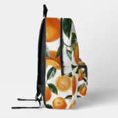 Orange Pattern Bedruckter Rucksack (Links)