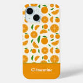 Orange Pattern Case-Mate iPhone Hülle (Rückseite)