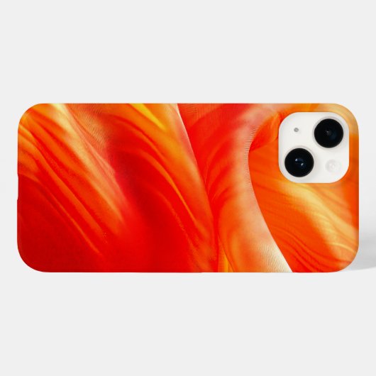 Orange Pattern Case-Mate iPhone Hülle (Rückseite (Horizontal))