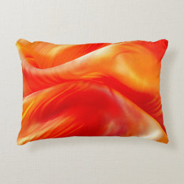 Orange Pattern Dekokissen