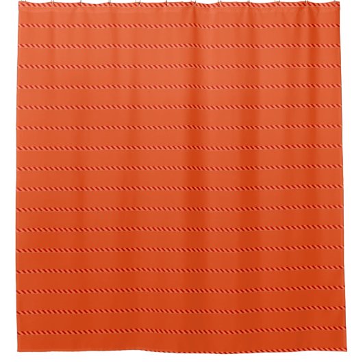 Orange Pattern Duschvorhang (Vorderseite)
