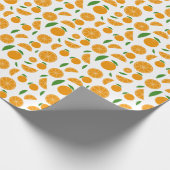 Orange Pattern Geschenkpapier (Ecke)