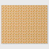 Orange Pattern Geschenkpapier (Flach)
