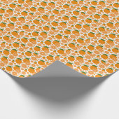 Orange Pattern Geschenkpapier (Ecke)