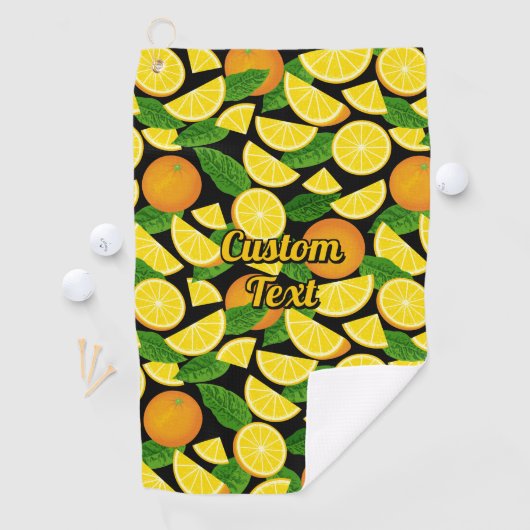 Orange Pattern Golfhandtuch (Insitu)
