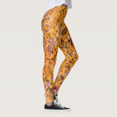 Orange Pattern Halloween Leggings (Rechts)