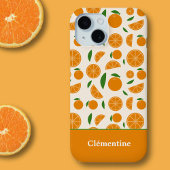 Orange Pattern iPhone 15 Hülle