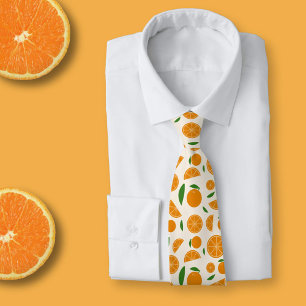 Orange Pattern Krawatte