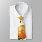 Orange Pattern Krawatte (Gebunden)