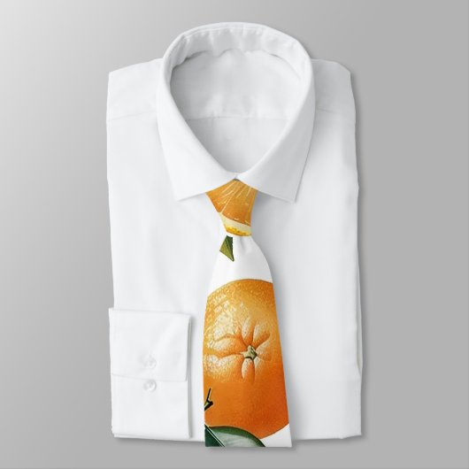 Orange Pattern Krawatte (Gebunden)