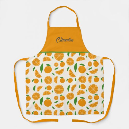 Orange Pattern Schürze (Vorderseite)