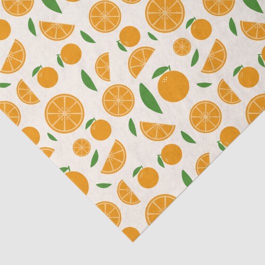 Orange Pattern Seidenpapier (Ausschnitt)