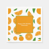 Orange Pattern Serviette (Vorderseite)