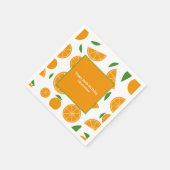 Orange Pattern Serviette (Ecke)