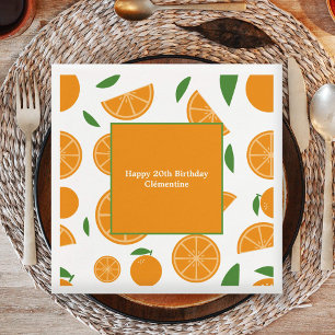 Orange Pattern Serviette