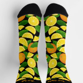Orange Pattern Socken (Oben)
