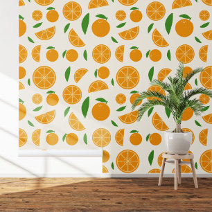 Orange Pattern Tapete