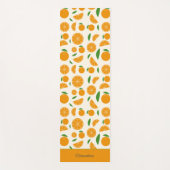 Orange Pattern Yogamatte (Vorderseite)