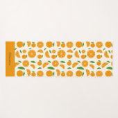 Orange Pattern Yogamatte (Vorderseite (Horizontal))
