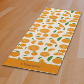 Orange Pattern Yogamatte