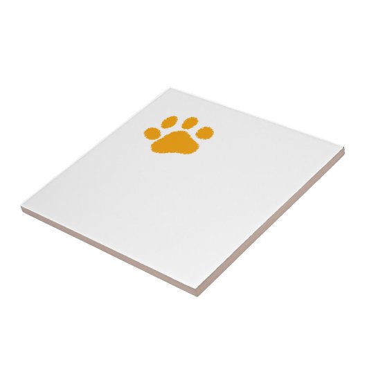 Orange Paw Fliese (Seite)