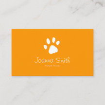 Orange Paw Hund Walking Haustier Sitzen Vet Ernenn