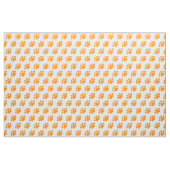 Orange Paw Print Pattern Stoff (Fat Quarter (45,7 x 55,9 cm))