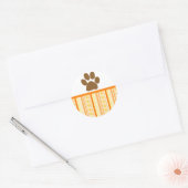 Orange Paw Print Wallpaper Sticker (Umschlag)