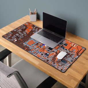 Orange PCB-Schaltungsdesign für IT-Experten Schreibtischunterlage