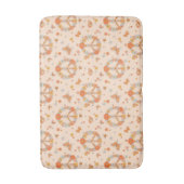 Orange Peace Floral Pattern Badematte (Vorderseite Vertikal)