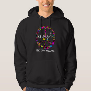 Orange Peace Sign Enough End Gun Gewalt Ant Hoodie