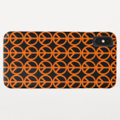 Orange Peace Sign Pattern Case-Mate iPhone Hülle (Rückseite (Horizontal))
