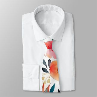 Orange & Peach Aquarellnecktie Krawatte