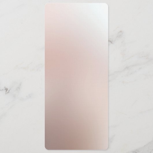 Orange Peach Floral Menü Menükarte (Rückseite)