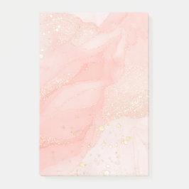 Orange Peach Liquid Marmor Post-it® Notes, 4" x 6" Post-it Klebezettel