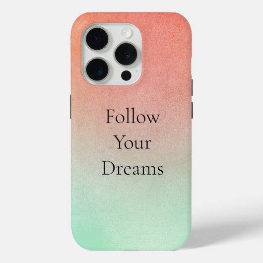 Orange Peach Mint Case-Mate iPhone Hülle (Rückseite)