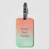 Orange Peach Mint Gepäckanhänger (Vorderseite Vertikal)