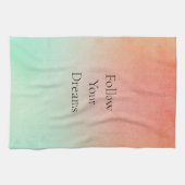 Orange Peach Mint Geschirrtuch (Horizontal)