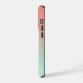 Orange Peach Mint iPhone Hülle (Linke Seite)