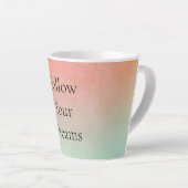 Orange Peach Mint Milchtasse (Rechte Ecke)