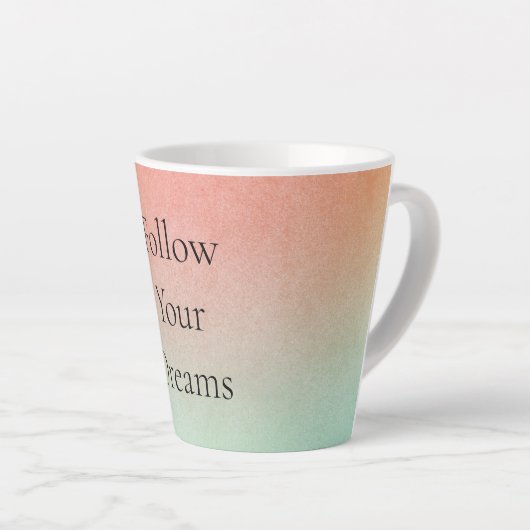 Orange Peach Mint Milchtasse (Rechte Ecke)