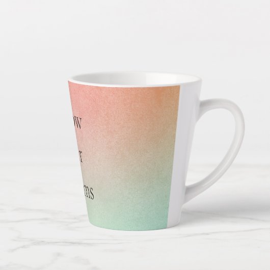 Orange Peach Mint Milchtasse (Rechts)