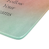 Orange Peach Mint Schneidebrett (Ecke)