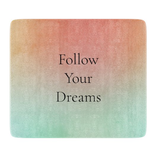 Orange Peach Mint Schneidebrett (Vorderseite)